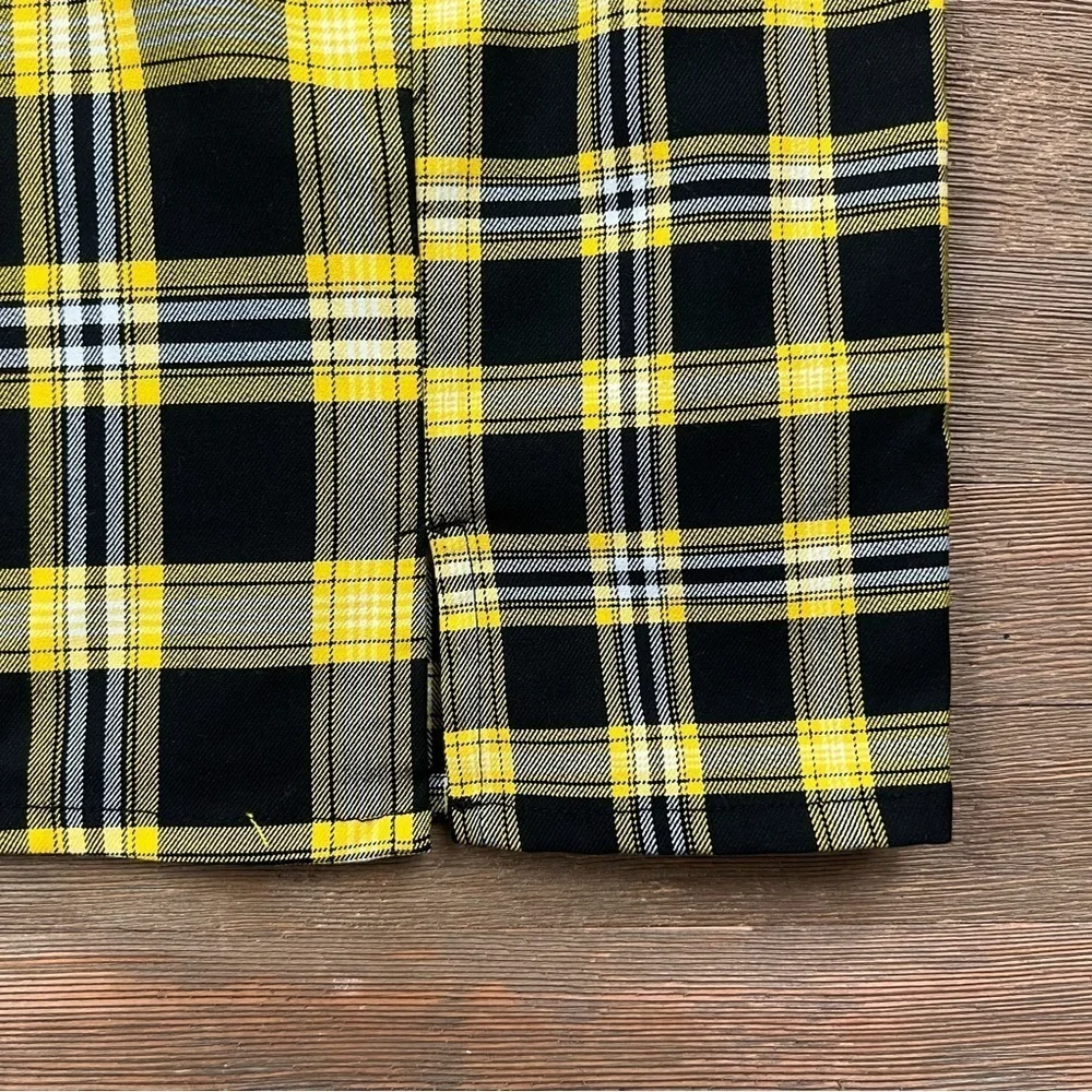 H&M Divided Fitted Plaid Mini Dress